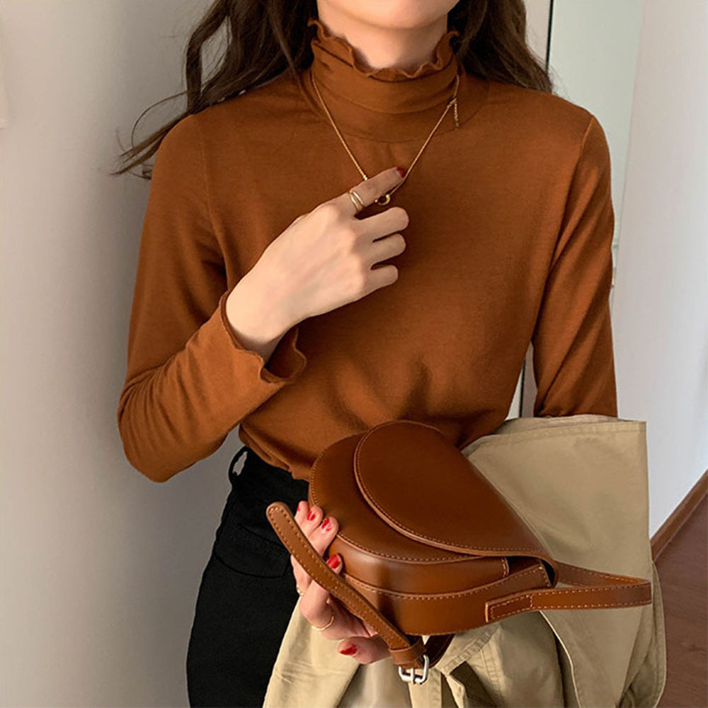Kvinder Langærmet Turtleneck Top Stilla