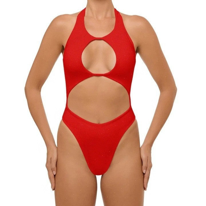 Dame heldragt badedragt med cut-out design Skovae