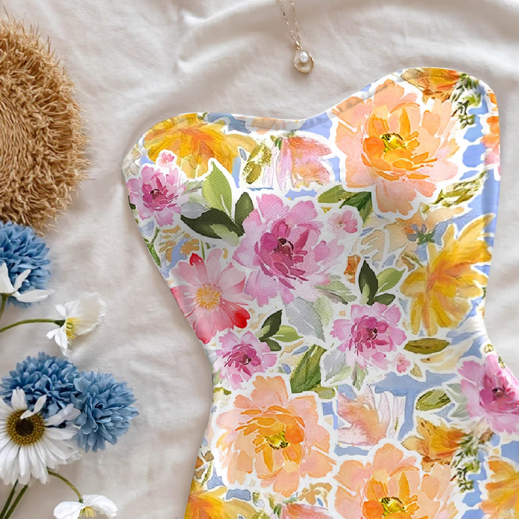 Dame sommerkjole med blomster mønstre Stilla