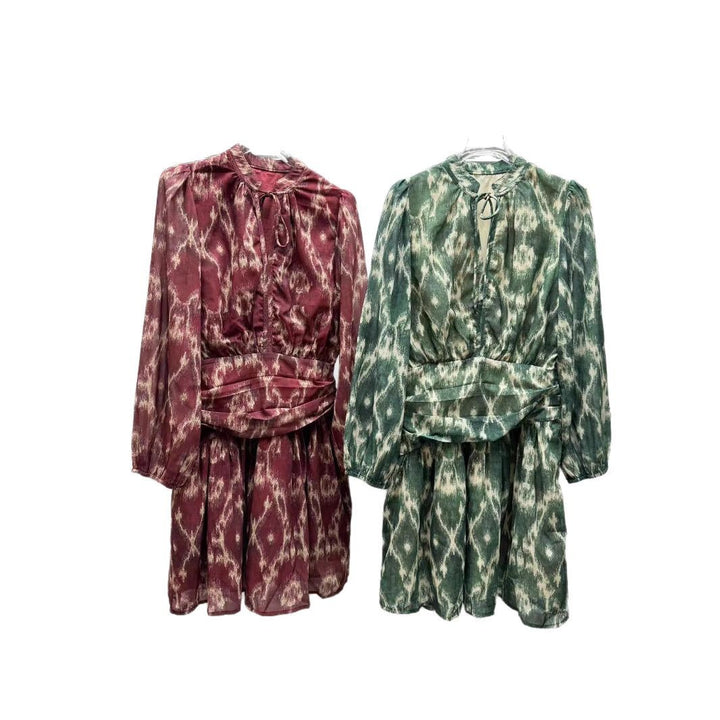 Dame omslagskjorte med raffineret smockdesign og elegante flæseafslutninger Stilla