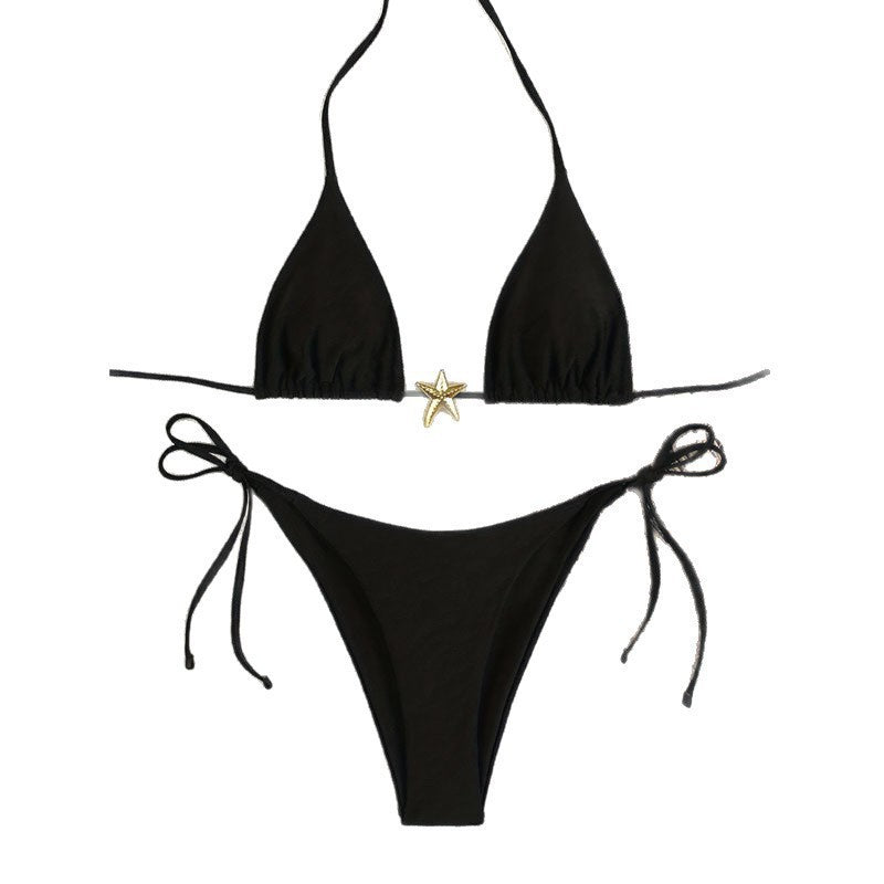 Dame Triangel-Bikini med stjernesyning Skovae
