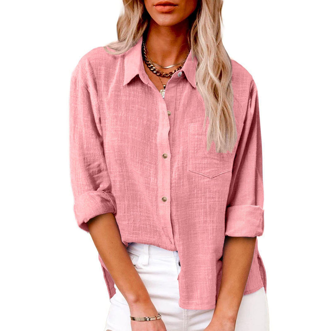 Dame afslappet linned bluse Stilla