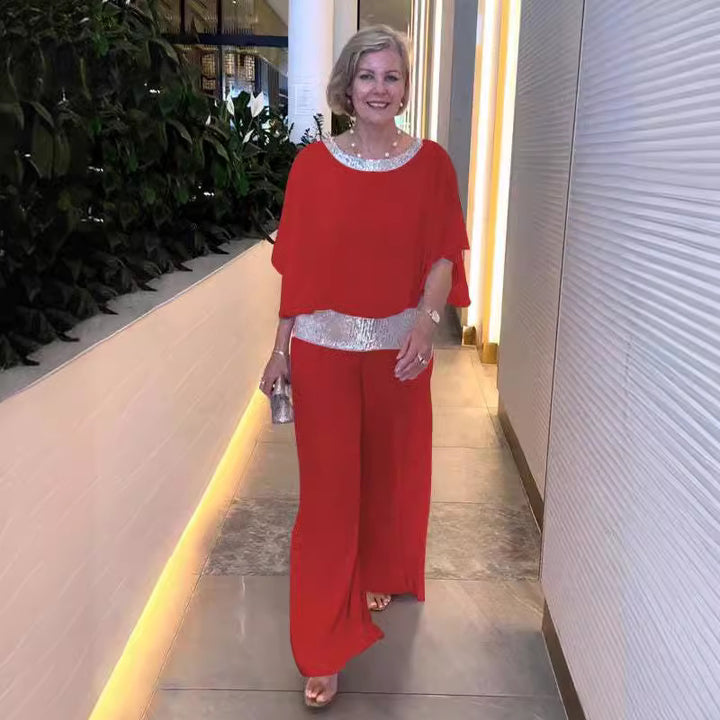 Dame Glamourøst Aften kjole med elegant Paillette-udsmykning Stilla