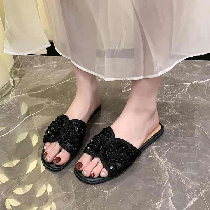 Dame Espadrilles med dekorativt blomsterdesign og højkvalitets udførelse Stilla