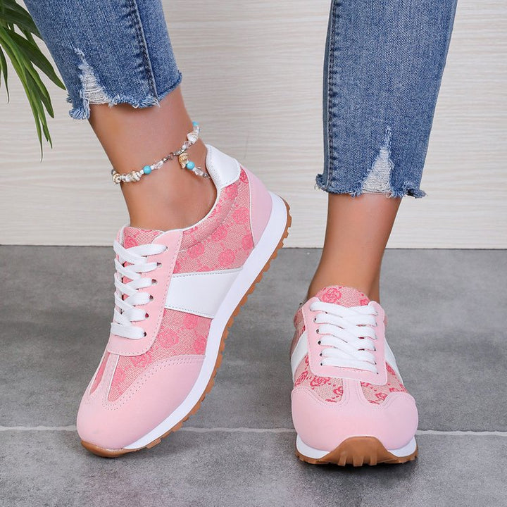 Dame Sneaker med trendy mønstervariation og sporty design Stilla