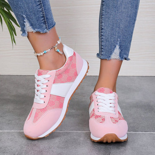 Dame Sneaker med trendy mønstervariation og sporty design Stilla