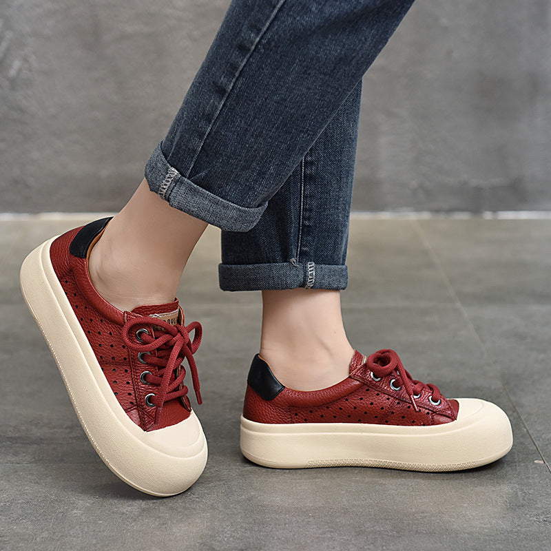 Dame Chunky Sneakers med åndbart overmateriale og komfortabel platformsål Stilla