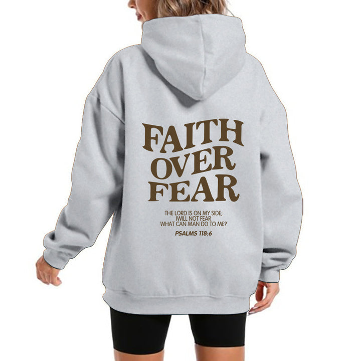 Kvinders hoodie med motiverende tekst og komfortabel pasform Skovae