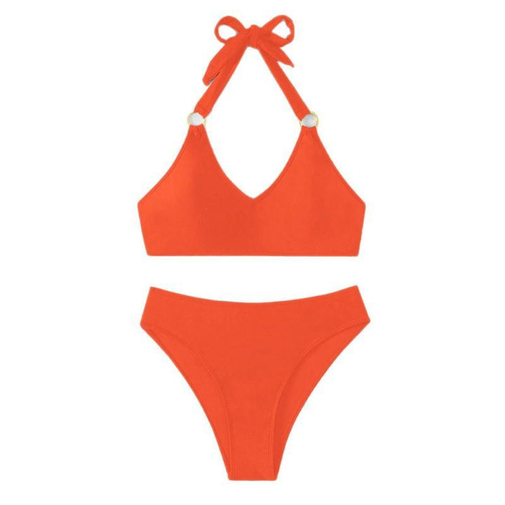 Dame Triangel-Bikini med justerbare stropper og elegante accenter Skovae