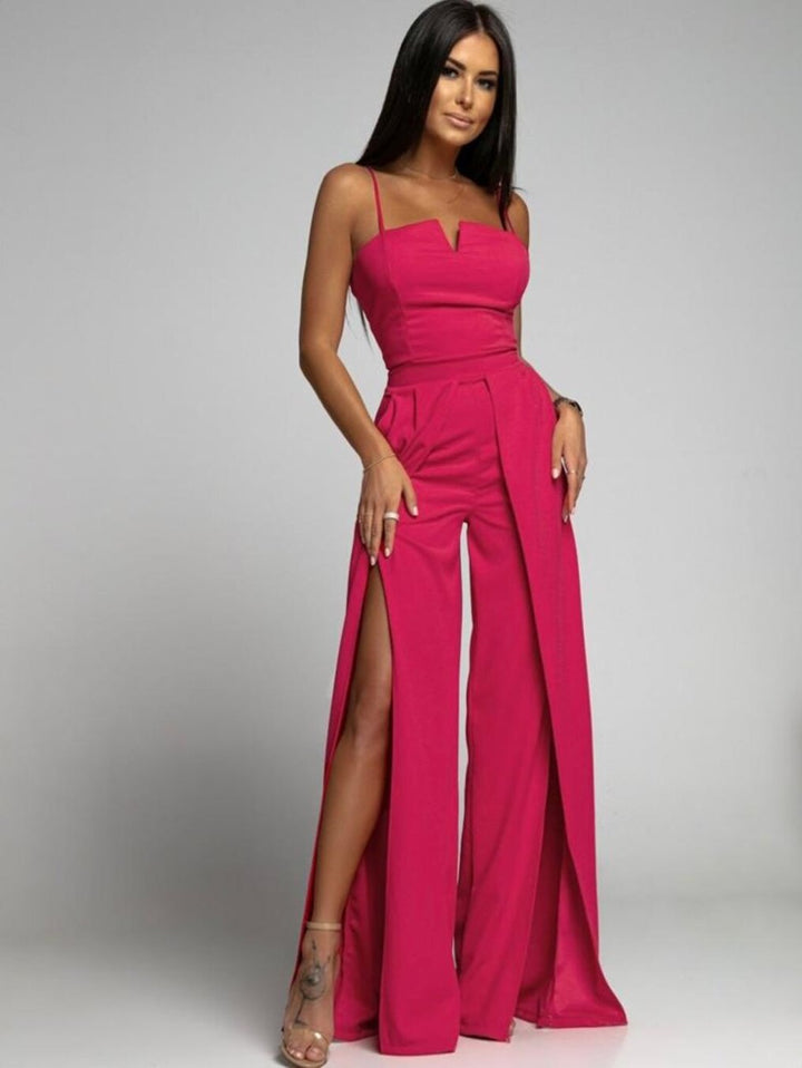 Damer Elegant og luftig overall med split Stilla