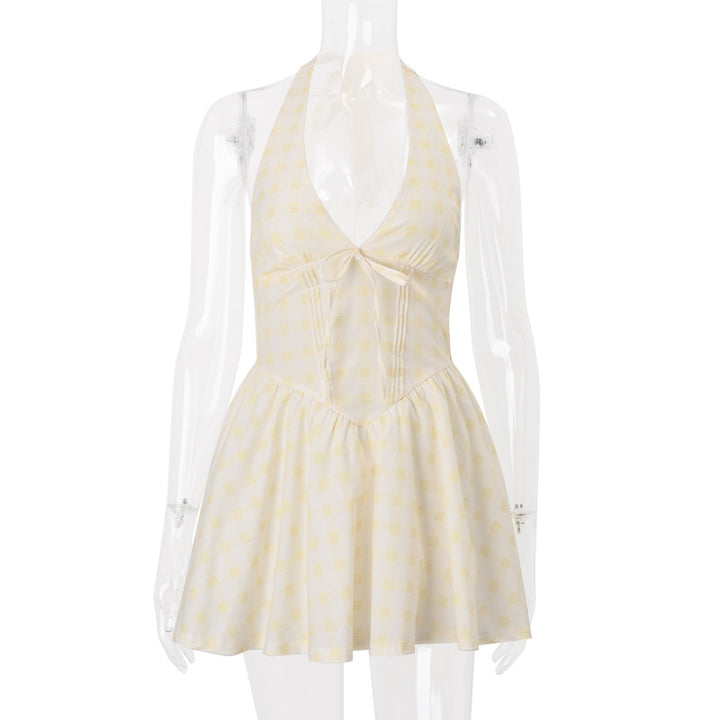 Dame Halterneck Sommerkjole Stilla