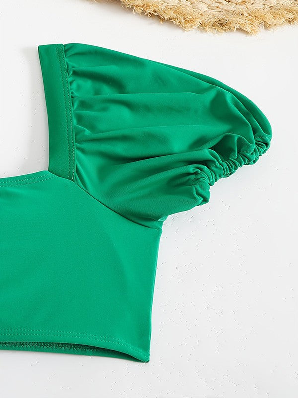 Dame Puffærmer Bikini-Sæt Stilla
