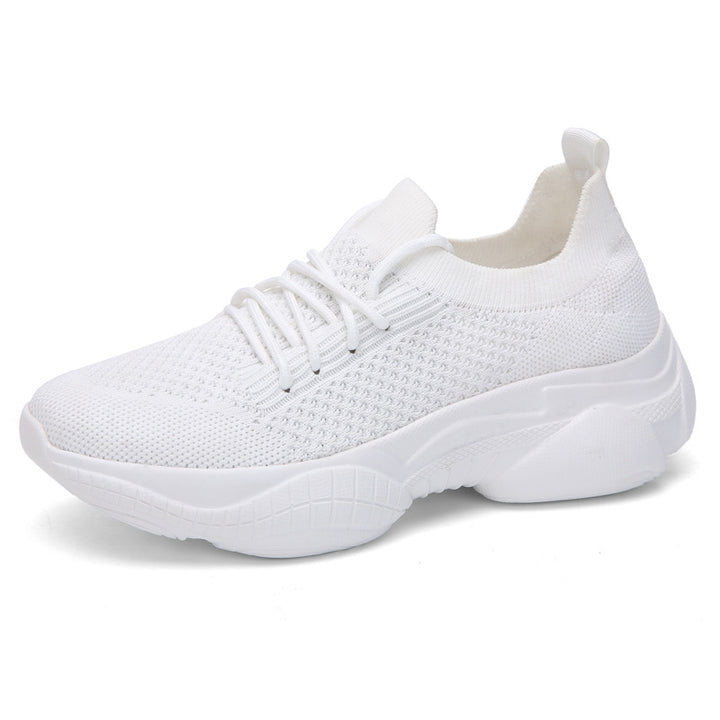 Dame Åndbare Fritids-Sneakers med elastisk Overmateriale og fleksibel Såle Stilla