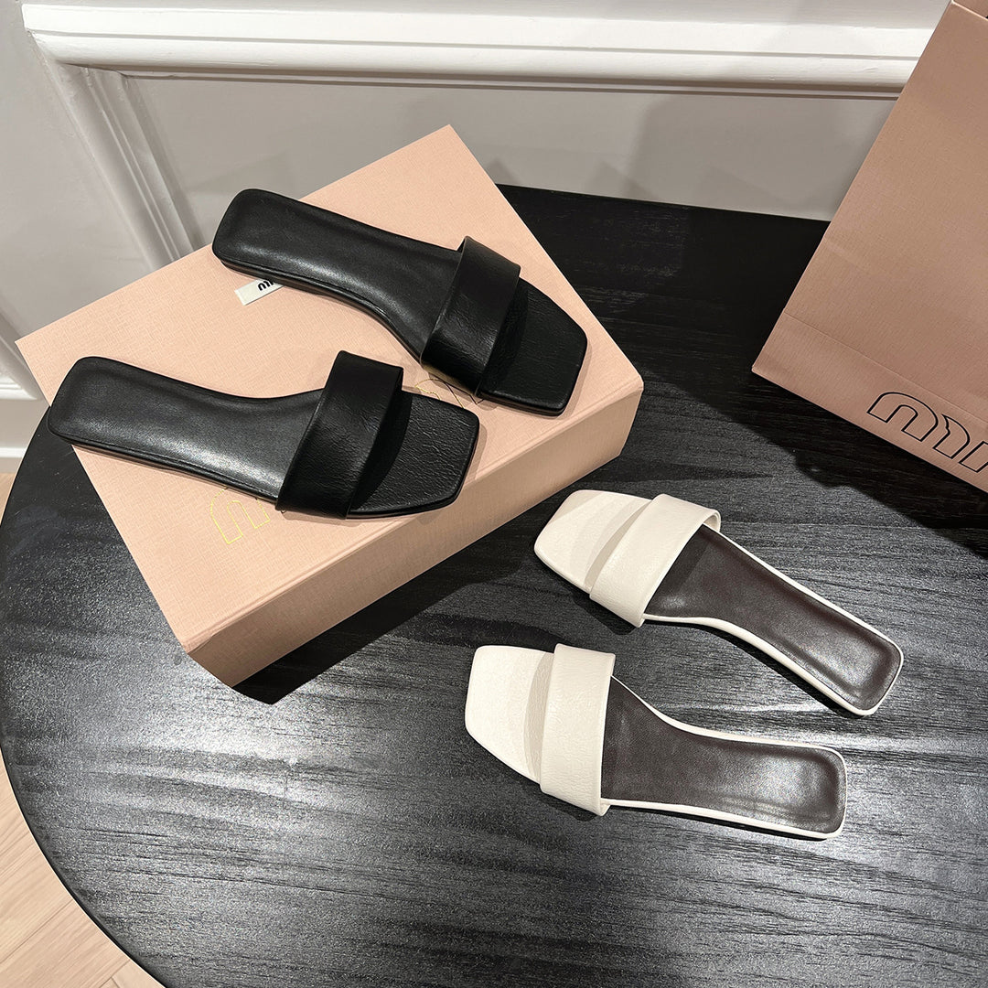 Damer Minimalistiske Åbne Tåsandaler med Tykk Sål Stilla