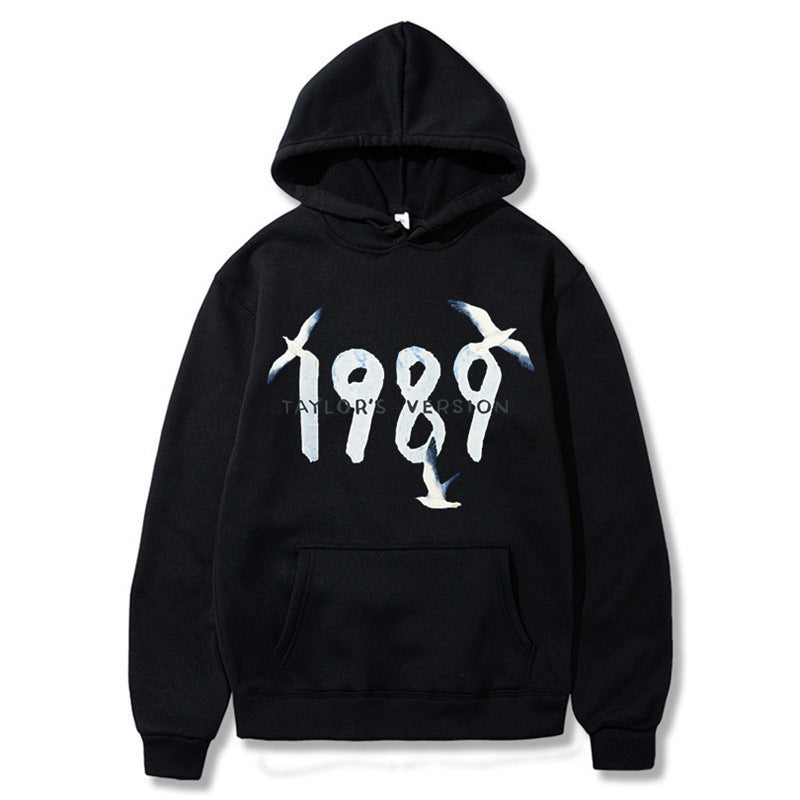 Kvinders hætte sweatshirt med kreativt fugledesign og høj kvalitet bomuld Skovae