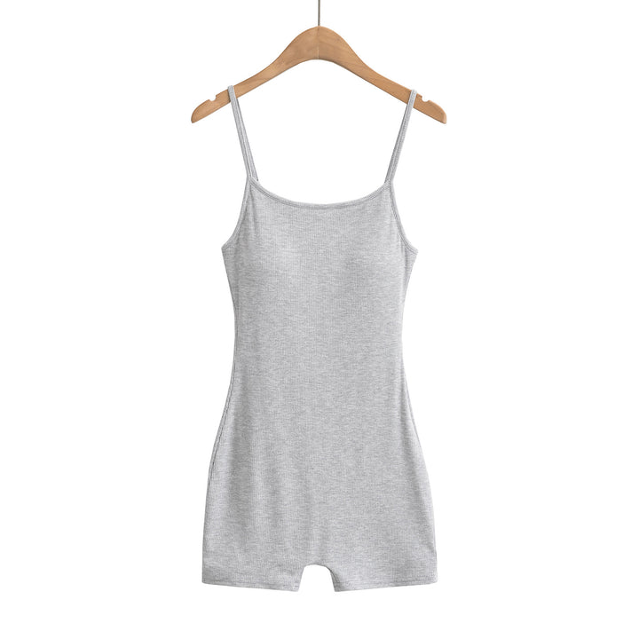 Dame ærmeløs jumpsuit med justerbare stropper og elastisk materiale Stilla