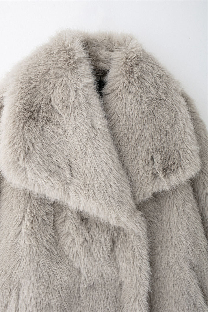 Stilla | Faux-fur-sjal-kravejakke