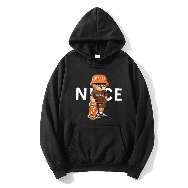 Kvinder hoodie med livligt tegneserie design Skovae
