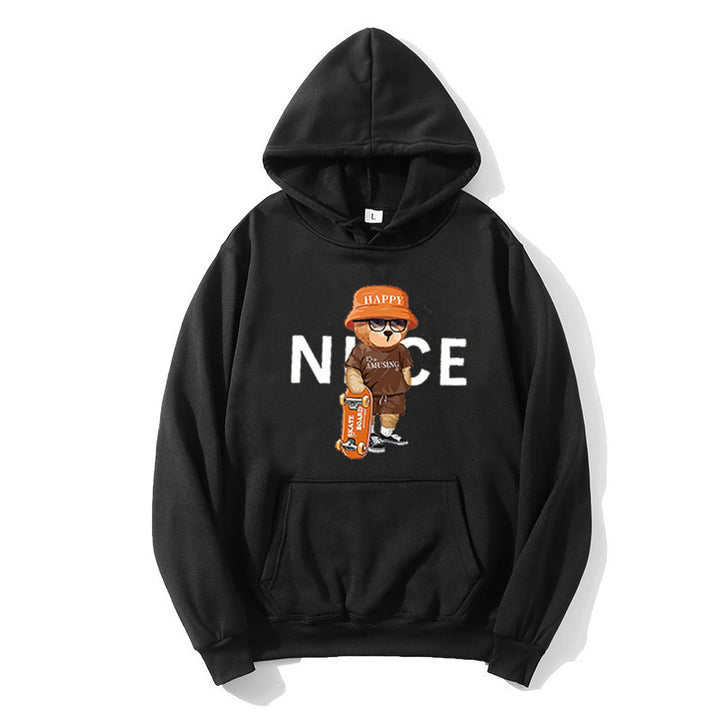 Kvinder hoodie med livligt tegneserie design Skovae
