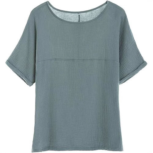 Damer afslappet bluse i let materiale med struktureret design Stilla