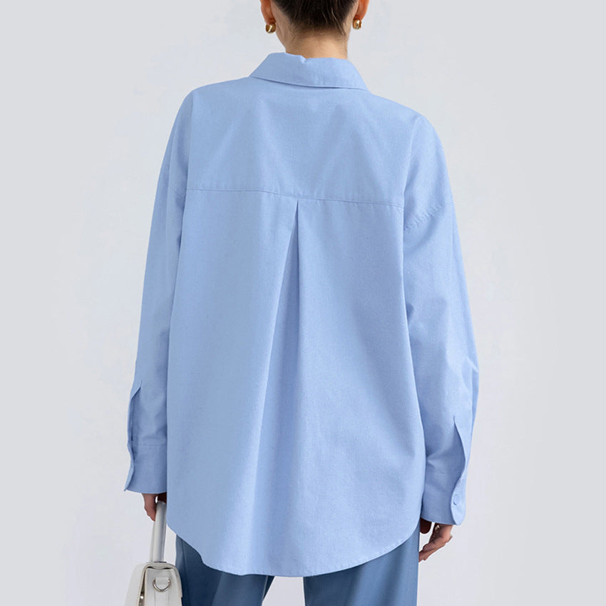 Dame Elegant og behagelig skjorte bluse med moderne snit og brystlomme Stilla