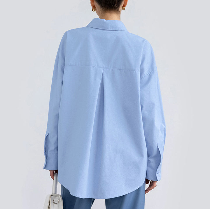 Dame Elegant og behagelig skjorte bluse med moderne snit og brystlomme Stilla