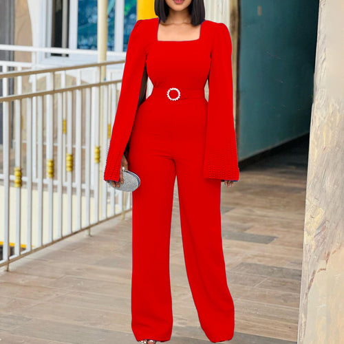 Dame Elegant Bodysuit med vidde ben og glitrende detaljer Stilla