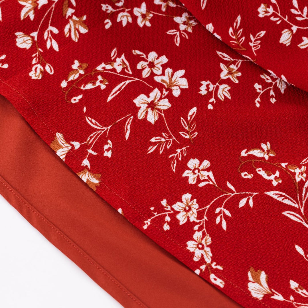Dame Maxikjole med floral skjæring og raffinerede blonde accenter Stilla