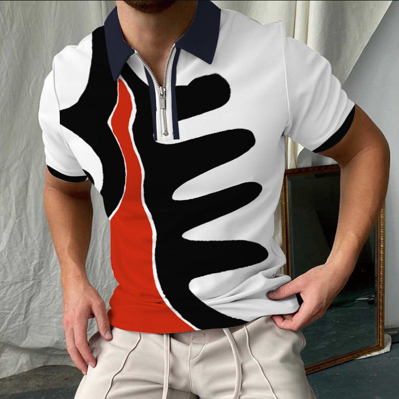 Stilfuldtternet Kortærmet Polo-Shirt til Herrer Stilla