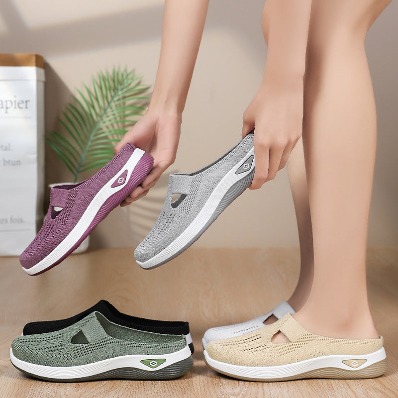 Dame Slip-On Komfort Vandrestøvler med åndbart strikdesign Stilla