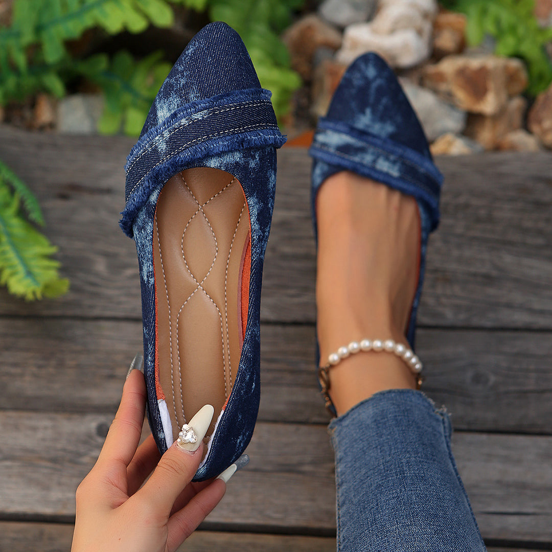 Dame elegante og fashionable ballerinaer Stilla