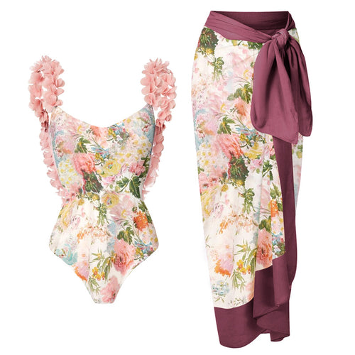 Dame badetøj og sarong sæt Skovae