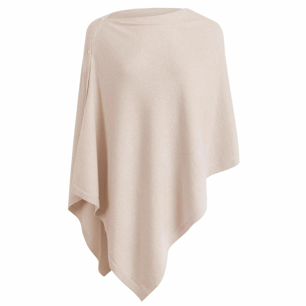 Dame Komfortabel Oversized Poncho Wrap Stilla