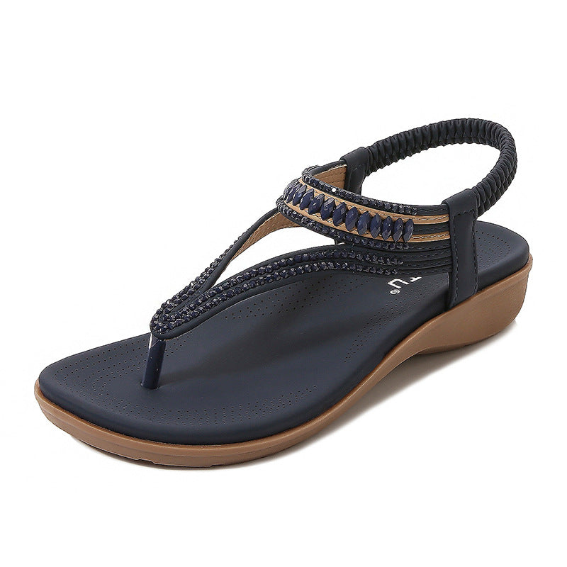 Dame komfortable toe post sandaler med ergonomisk fodseng teknologi Stilla