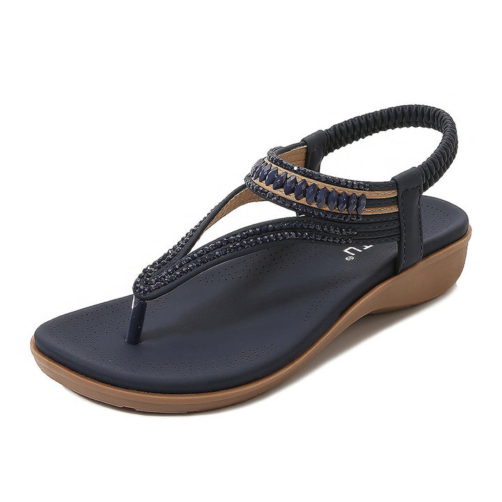 Dame komfortable toe post sandaler med ergonomisk fodseng teknologi Stilla