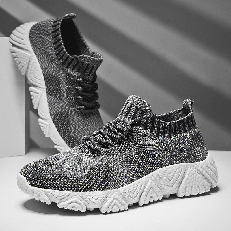 Unisex nan urban strikket slip-on sneakers med sokkeagtig skaft og markant profilsål Skovae