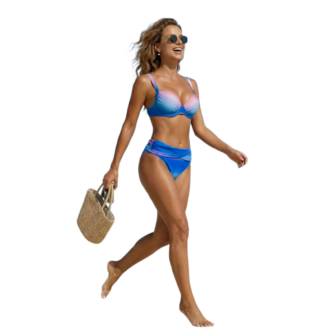 Dame Push-Up Bikini med dekorative kurver Skovae