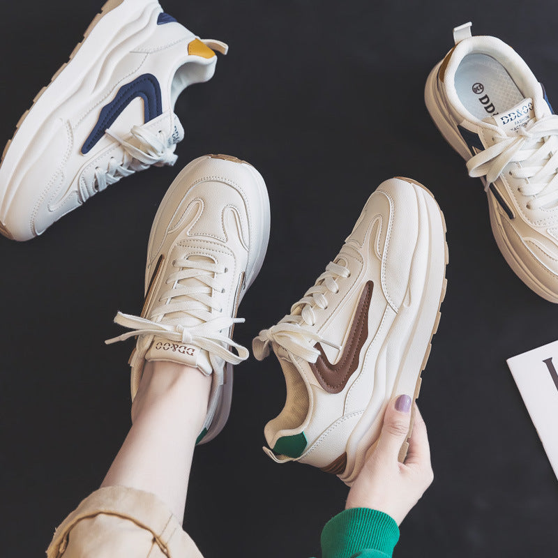 Dame Chunky Sneakers med sportsligt design Stilla