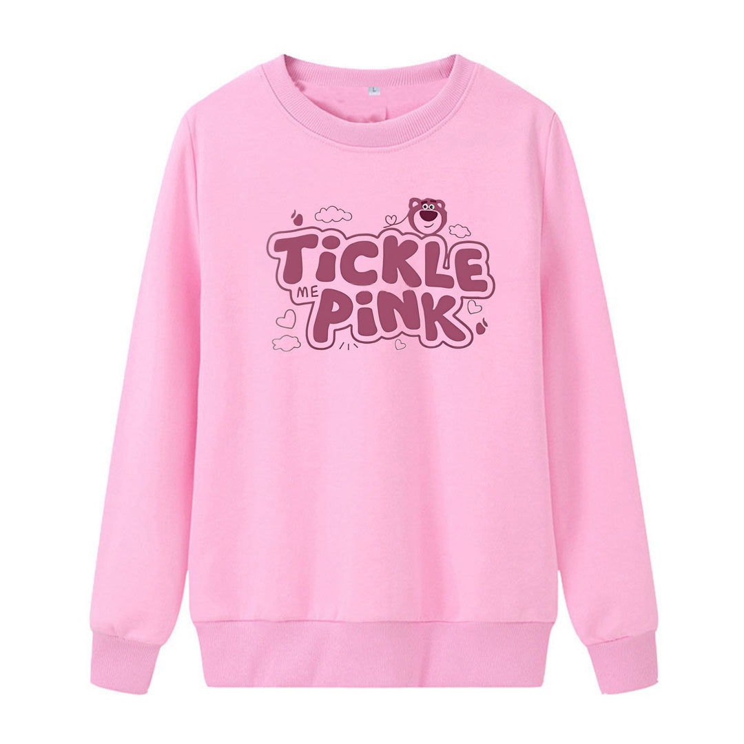 Kvinders sweatshirt i afslappet design med munter print Skovae