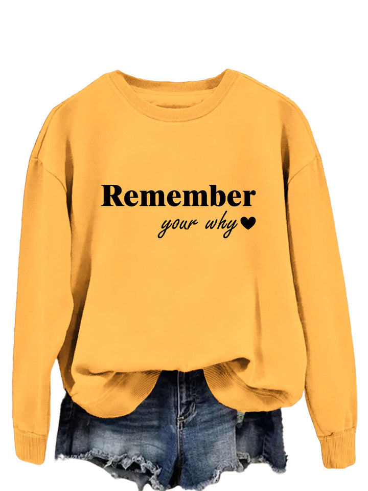 Kvinders sweatshirt med motiverende print og afslappet pasform Stilla