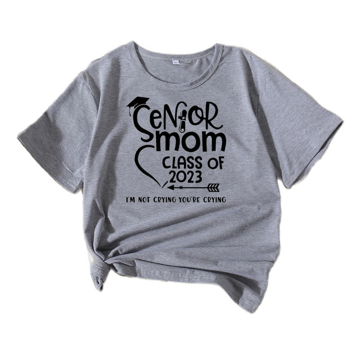 Dame Grafik Bomulds T-Shirt Stilla