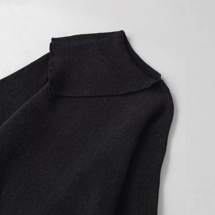 Dame stilfuld oversized poncho med asymmetrisk snit Stilla