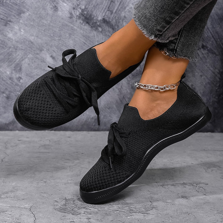 Dame Åndbare Fritids-Sneakers med elastisk Overmateriale Stilla