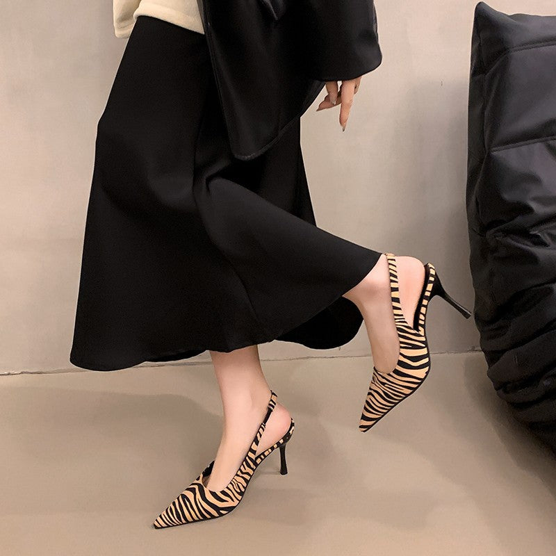 Damer Strappy Slingback Højhælede sko med spids design Stilla
