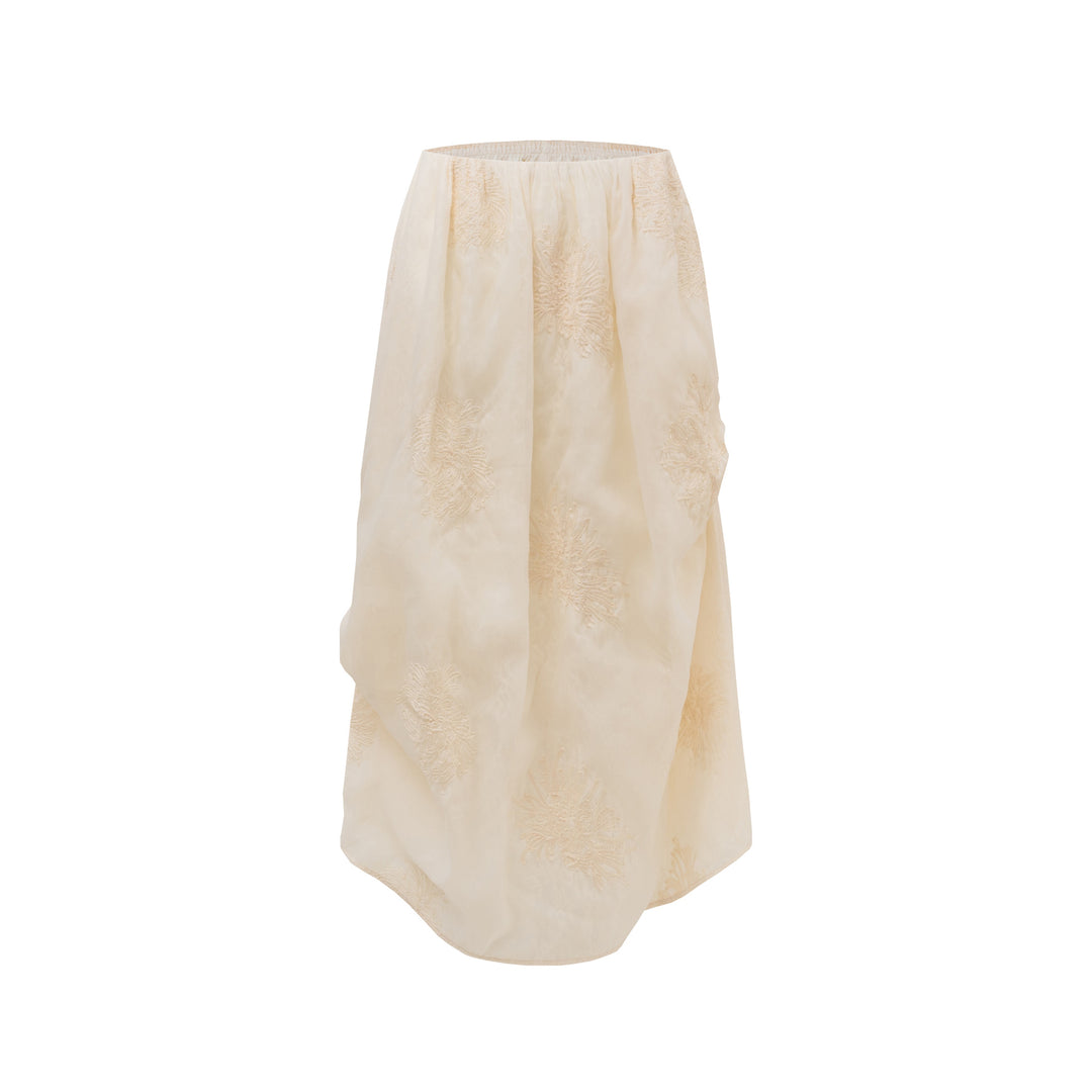 Dame elegant langærmet bluse med dekorative bånd Stilla
