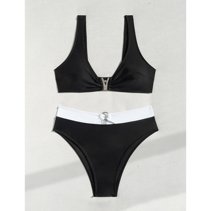 Kvinder Højskåret Minimalistisk Bikini Sæt Stilla