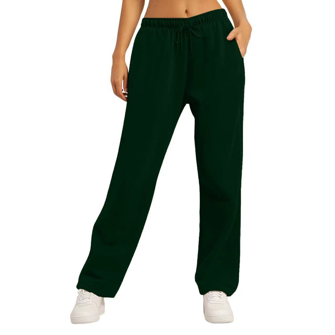 Dame Komfortable Casual Joggingbukser med Side lommer Skovae
