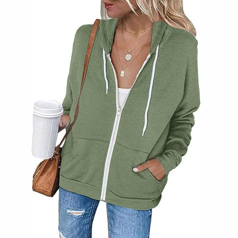 Kvinders casual hoodie lavet af letvægts, åndbart materiale med praktiske lommer Stilla