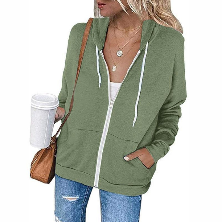Kvinders casual hoodie lavet af letvægts, åndbart materiale med praktiske lommer Stilla