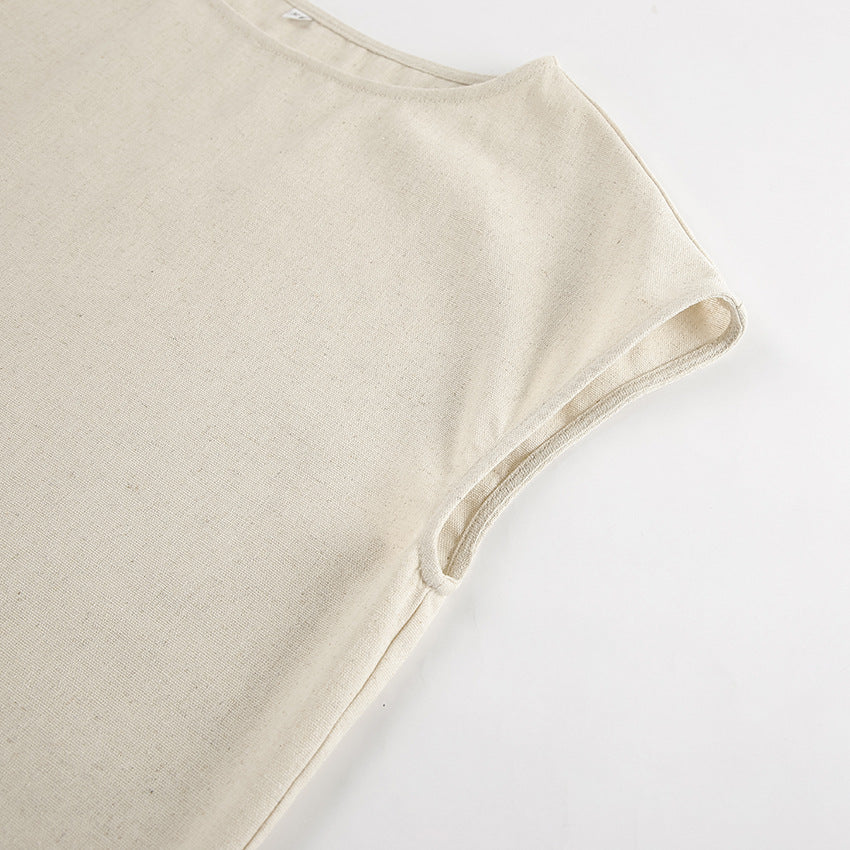 Dame afslappet sæt af komfortabel T-shirt og shorts med elastisk linning Stilla